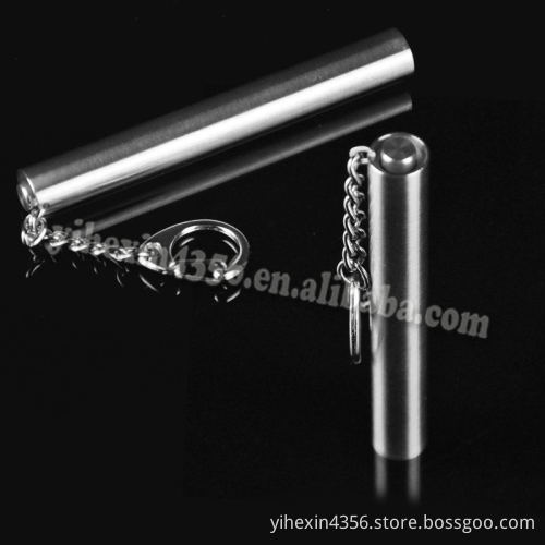 Boruit JY-18A Stainless Steel Mini Cigarette light Purple 365 Flashlight